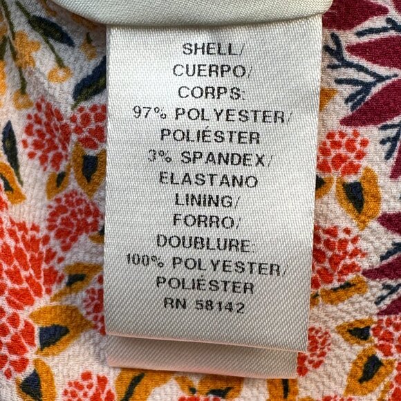 Donna Morgan Women's Sleeveless Ruffle Strap Dress Sz 16W Floral Patchwork Fairy - Picture 8 of 15